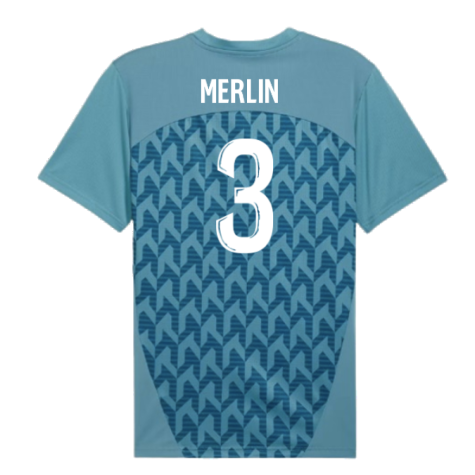 2024-2025 Marseille Pre-Match Shirt (Bold Blue) (Merlin 3)