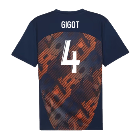 2024-2025 Marseille Pre-Match Shirt (Club Navy) (Gigot 4)