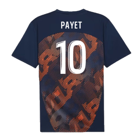 2024-2025 Marseille Pre-Match Shirt (Club Navy) (Payet 10)