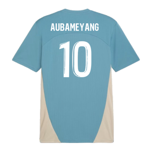 2024-2025 Marseille Training Shirt (Bold Blue) (Aubameyang 10)