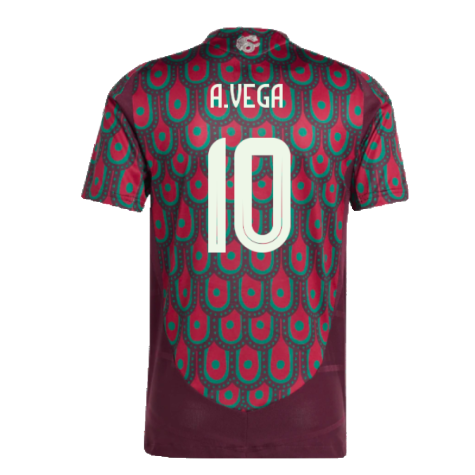 2024-2025 Mexico Authentic Home Shirt (A.VEGA 10)