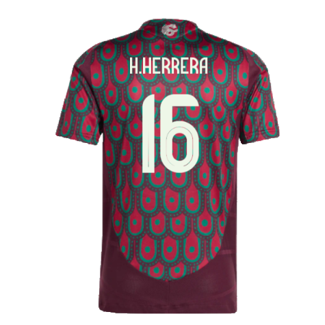 2024-2025 Mexico Authentic Home Shirt (H.HERRERA 16)