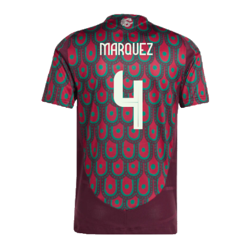 2024-2025 Mexico Authentic Home Shirt (MARQUEZ 4)