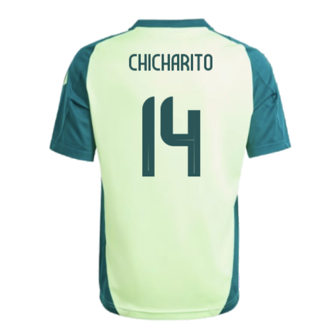 2024-2025 Mexico Training Jersey (Green) - Kids (CHICHARITO 14)