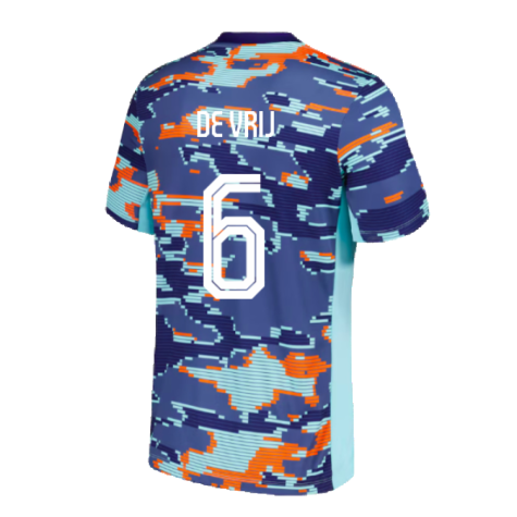 2024-2025 Netherlands Academy Pro Pre-Match Shirt (Blue) (De Vrij 6)