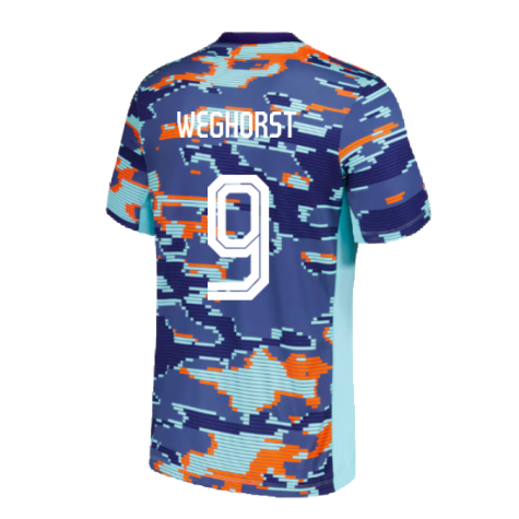 2024-2025 Netherlands Academy Pro Pre-Match Shirt (Blue) (Weghorst 9)