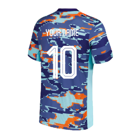 2024-2025 Netherlands Academy Pro Pre-Match Shirt (Blue) (Your Name)