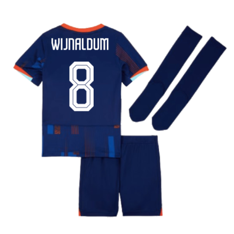 2024-2025 Netherlands Away Mini Kit (Wijnaldum 8)