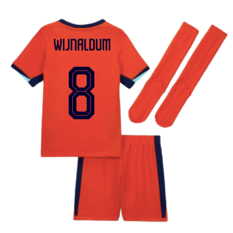 2024-2025 Netherlands Home Mini Kit (Wijnaldum 8)