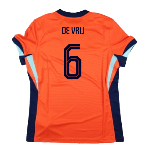 2024-2025 Netherlands Home Shirt (Womens) (De Vrij 6)