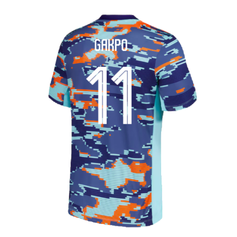 2024-2025 Netherlands Pre-Match Training Shirt (Blue) - Kids (Gakpo 11)