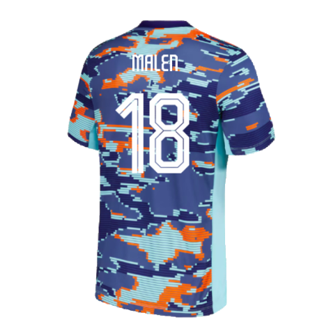 2024-2025 Netherlands Pre-Match Training Shirt (Blue) - Kids (Malen 18)