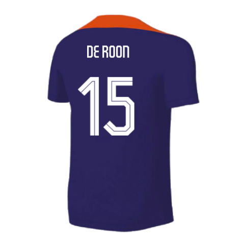 2024-2025 Netherlands Strike Training Shirt (Blue) - Kids (De Roon 15)