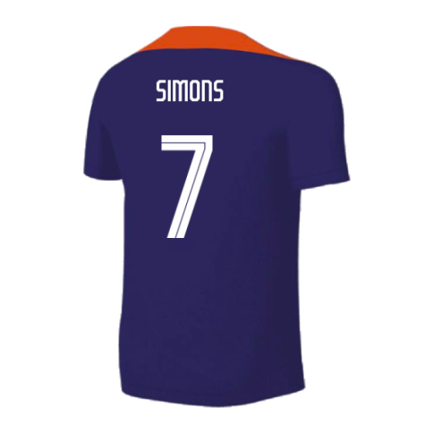 2024-2025 Netherlands Strike Training Shirt (Blue) - Kids (Xavi 7)