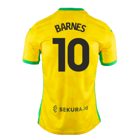 2024-2025 Norwich Home Shirt (Barnes 10)