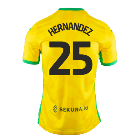 2024-2025 Norwich Home Shirt (Hernandez 25)