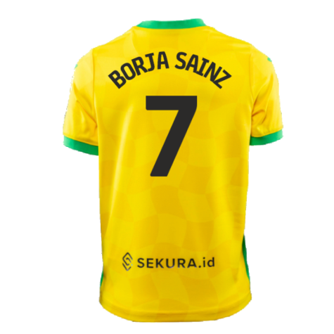 2024-2025 Norwich Home Shirt (Kids) (Borja Sainz 7)