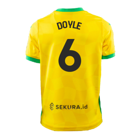 2024-2025 Norwich Home Shirt (Kids) (Doyle 6)