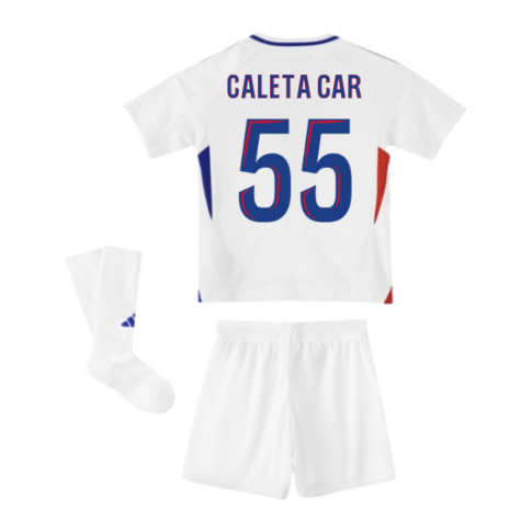 2024-2025 Olympique Lyon Home Mini Kit (Caleta Car 55)