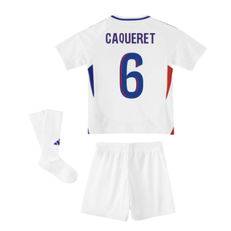 2024-2025 Olympique Lyon Home Mini Kit (Caqueret 6)