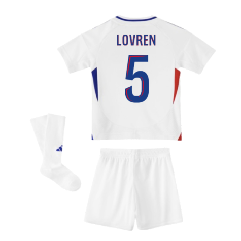 2024-2025 Olympique Lyon Home Mini Kit (Lovren 5)
