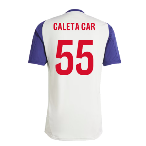 2024-2025 Olympique Lyon Training Jersey (White Tint) (Caleta Car 55)