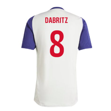 2024-2025 Olympique Lyon Training Jersey (White Tint) (Dabritz 8)