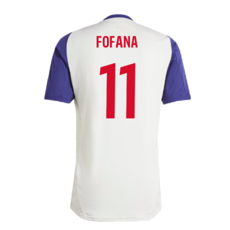 2024-2025 Olympique Lyon Training Jersey (White Tint) (Fofana 11)