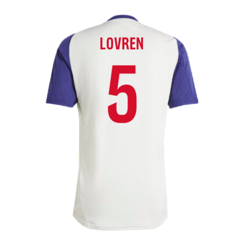 2024-2025 Olympique Lyon Training Jersey (White Tint) (Lovren 5)