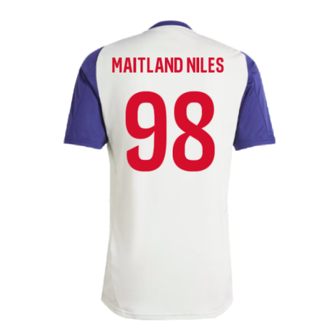 2024-2025 Olympique Lyon Training Jersey (White Tint) (Maitland Niles 98)