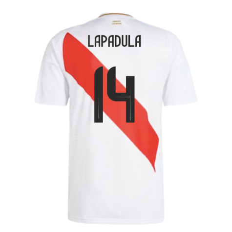 2024-2025 Peru Home Shirt (Lapadula 14)