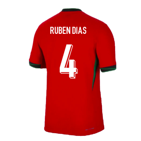 2024-2025 Portugal Dri-Fit ADV Match Home Shirt (Ruben Dias 4)