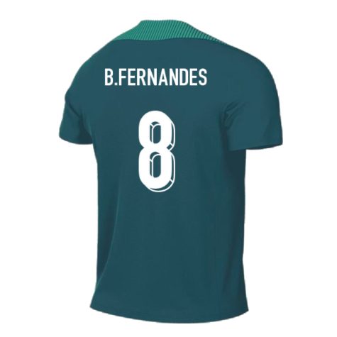 2024-2025 Portugal Dri-FIT Pre-Match Shirt (Green) (B.Fernandes 8)