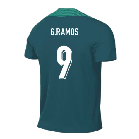 2024-2025 Portugal Dri-FIT Pre-Match Shirt (Green) (G.Ramos 9)