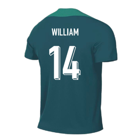 2024-2025 Portugal Dri-FIT Pre-Match Shirt (Green) (William 14)