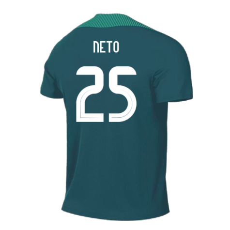 2024-2025 Portugal Dri-FIT Strike Training Shirt (Green) - Kids (Neto 25)