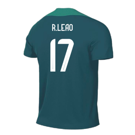 2024-2025 Portugal Dri-FIT Strike Training Shirt (Green) - Kids (R.Leao 17)