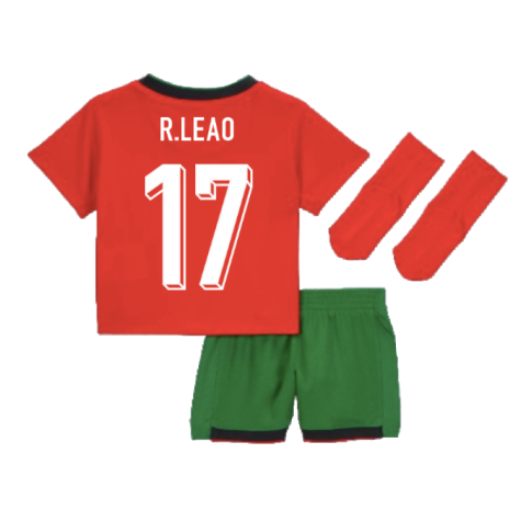 2024-2025 Portugal Home Baby Kit (R.Leao 17)