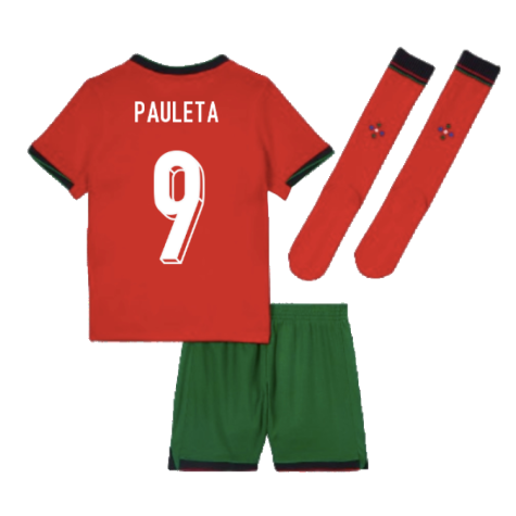 2024-2025 Portugal Home Mini Kit (Pauleta 9)