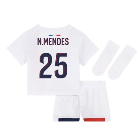 2024-2025 PSG Away Baby Kit (N.Mendes 25)