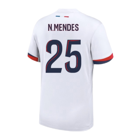 2024-2025 PSG Away Shirt (N.Mendes 25)