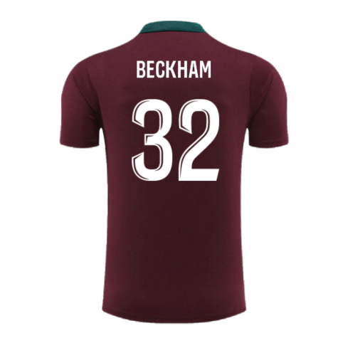 2024-2025 PSG Dri-FIT Strike Training Shirt (Bordeaux) (Beckham 32)