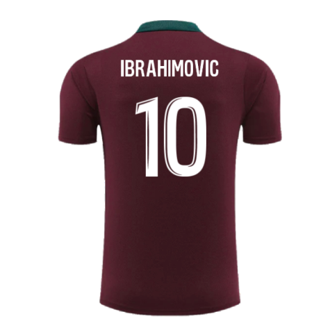 2024-2025 PSG Dri-FIT Strike Training Shirt (Bordeaux) (Ibrahimovic 10)