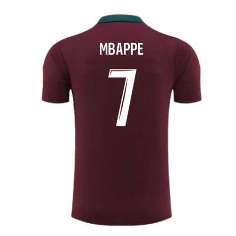 2024-2025 PSG Dri-FIT Strike Training Shirt (Bordeaux) (Mbappe 7)