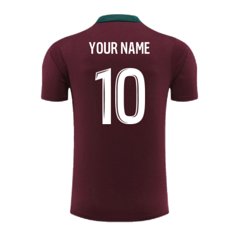 2024-2025 PSG Dri-FIT Strike Training Shirt (Bordeaux) (Your Name)