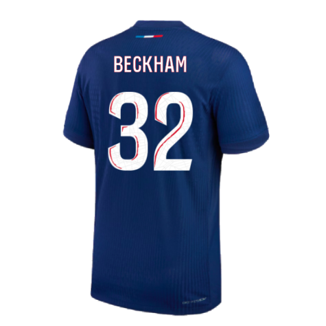 2024-2025 PSG Home Authentic Match Shirt (Beckham 32)