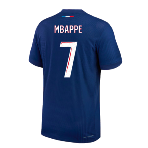 2024-2025 PSG Home Authentic Match Shirt (Mbappe 7)