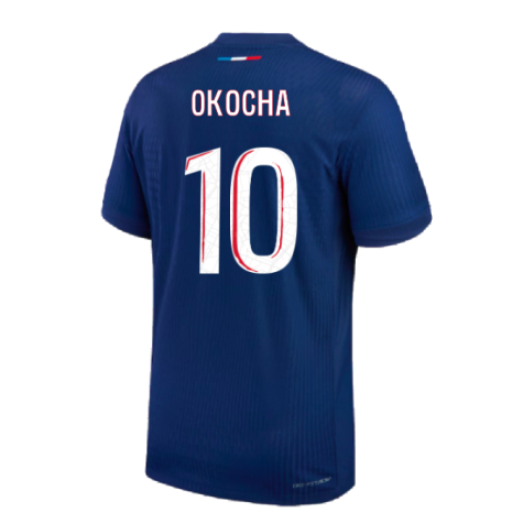 2024-2025 PSG Home Authentic Match Shirt (Okocha 10)