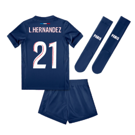 2024-2025 PSG Paris Saint Germain Home Mini Kit (L.Hernandez 21)