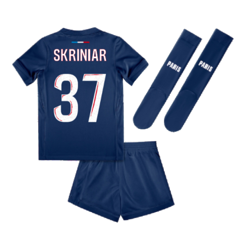 2024-2025 PSG Paris Saint Germain Home Mini Kit (Skriniar 37)